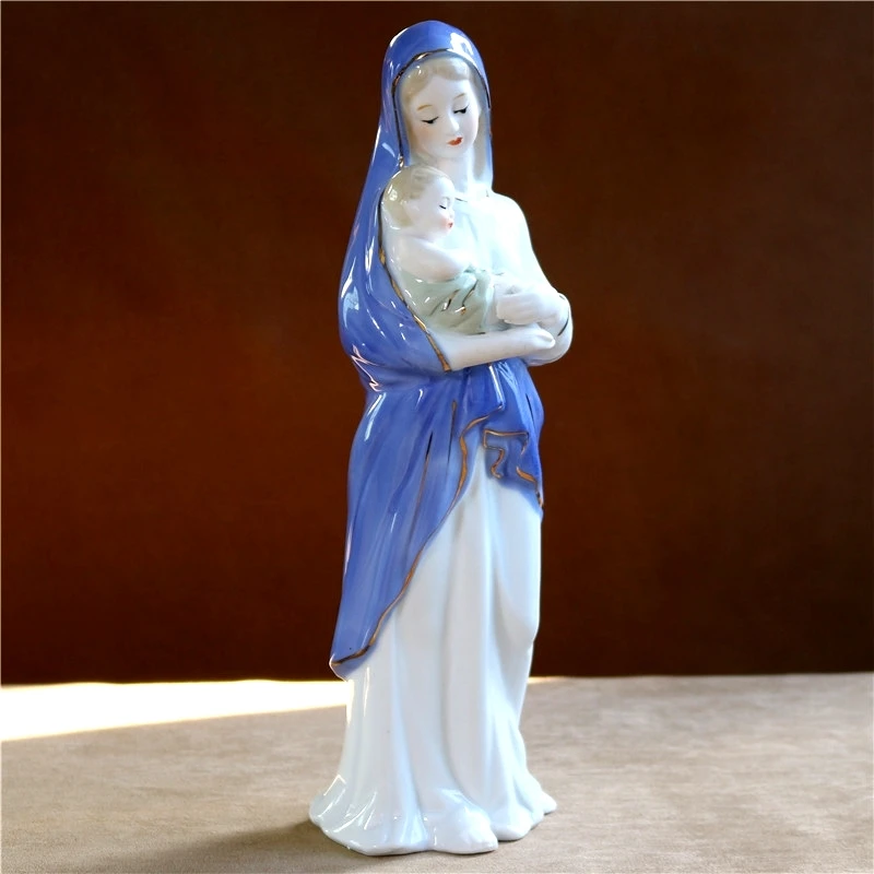 Фарфоровая статуэтка Богородицы Девы Марии ручной работы|arts and crafts|art ladyart decor |