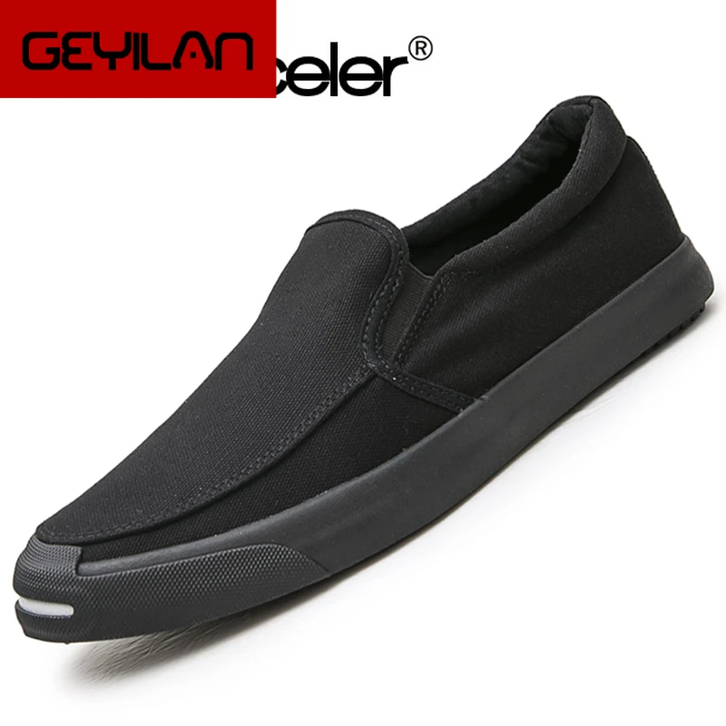 

Monstceler Brand Fashion Men's Canvas Sneakers Shoes Breathable Designer Casual Shoes British Style Men Loafers Lazy Shoes M8053