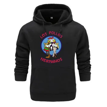 

2019 Breaking Bad Hoodie LOS POLLOS Hermanos Hoodies Chicken Brothers Sweatshirt Men Winter Autumn Hooded Hipster Cartoon Hoody
