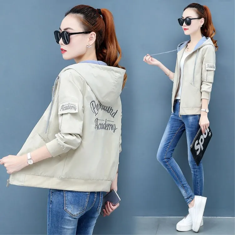 

Coat Women's Spring And Autumn 2019 New Style Fashion Korean-style Loose Casual Jacket Middle School Students Short-height Short