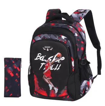 

School Bags Waterproof Backpack for Teenagers Boys School Backpack Cool Basketball Ultra Light Burden School Backpack