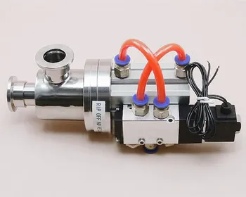 

KF Right Angle L Type Valve Pneumatic Vacuum Baffle Valve Quick Loading Vacuum Flapper Valve Ball Check KF16 KF25 KF40 KF50