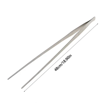 

Aquarium Live Tank Curve Plant Long Tongs Stainless Steel Tweezers 27/38/48cm L4MB