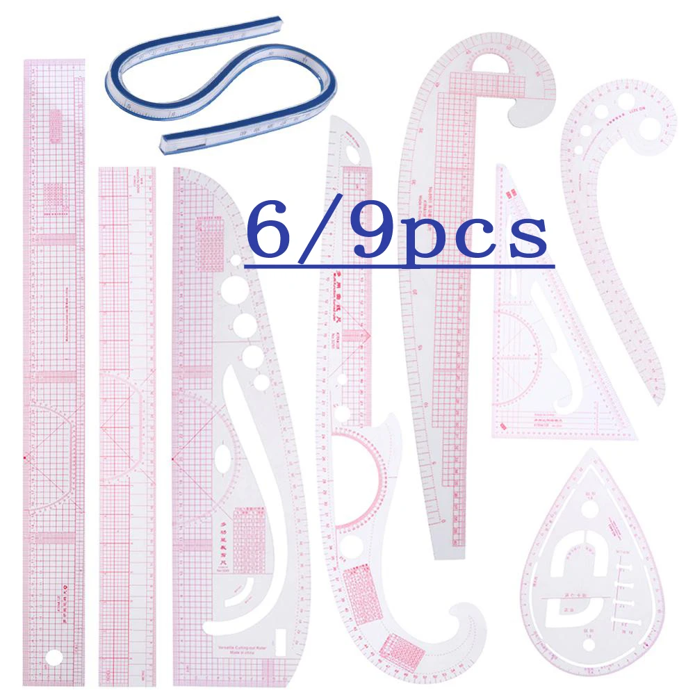 13pcs//Set Règle Française Courbe Pour Coudre Tailleur