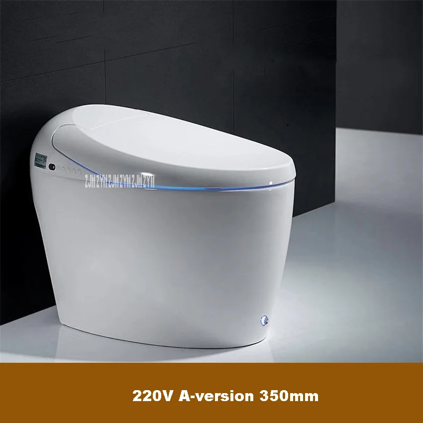 220V A version 350mm 003 Многофункциональный Электрический керамика Туалет Сифон Тип умный цельный туалет бытовая вода Tankless Intelligence Туалет - Цвет: 220V A version 350mm