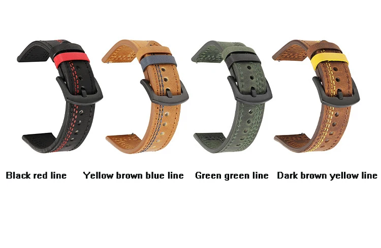 UTHAI Z37 Vintage Uhrenarmband 20mm 22mm Armband Uhrenband Smartwatch-Armband Zubehör Gürtel – Detail 1