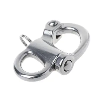 

316 Stainless Steel Rigging Sailing Fixed Bail Snap Shackle Fixed Eye Snap Hook Sailboat Sailing Boat Yacht Outdoor Living