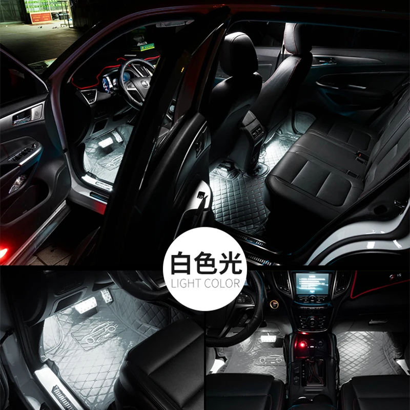 

Multicolor Car 9 LED 2 In1 Interior Atmosphere Lights Dash Floor Foot Strip for Kia Rio K2 K3 K5 K4 Cerato,Soul,Forte,Sportage