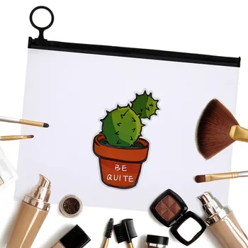 

PVC Transparent Pencil Case Makeup Cosmetic Pouch Pocket Brush Holder File Bag