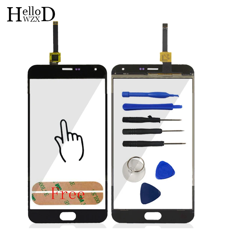 5,5 ''сенсорный экран передняя для Meizu M2 Note Meilan Note 2 Сенсорный экран дигитайзер объектив сенсорная панель склеивание стекла