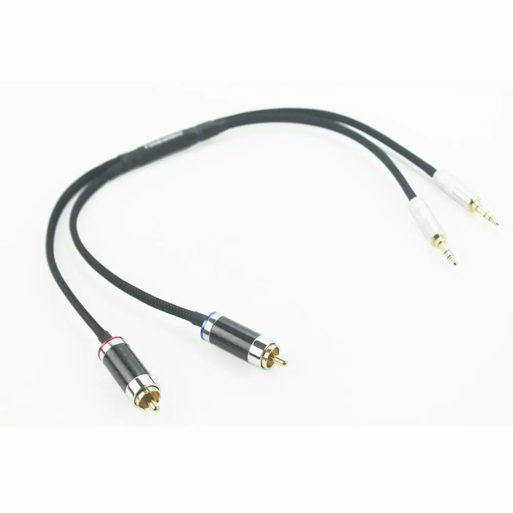 2 x 3 5mm to RCA Audio Adapter Headphone Audio Adapter Cable 1 FT 0 3M for PHA 3