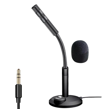 

Mini USB Wired Condenser Microphone for Desktop Laptop Notebook Recording Gaming Podcasting Meeting Microphones