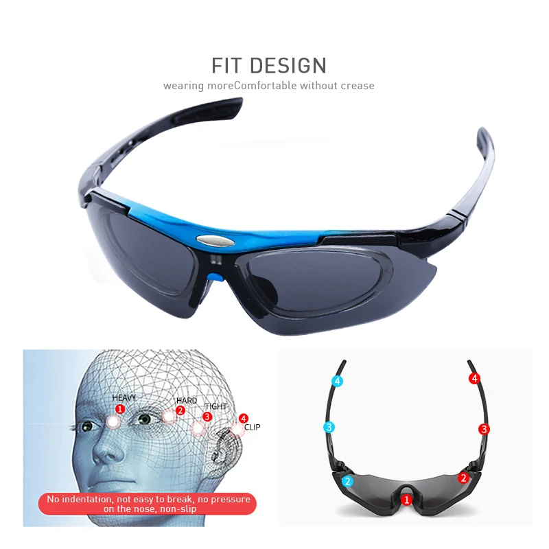 UV400 Близорукость Спортивные велосипедные очки для мужчин и женщин Спорт на открытом воздухе горный велосипед Oculos Ciclismo очки для бега