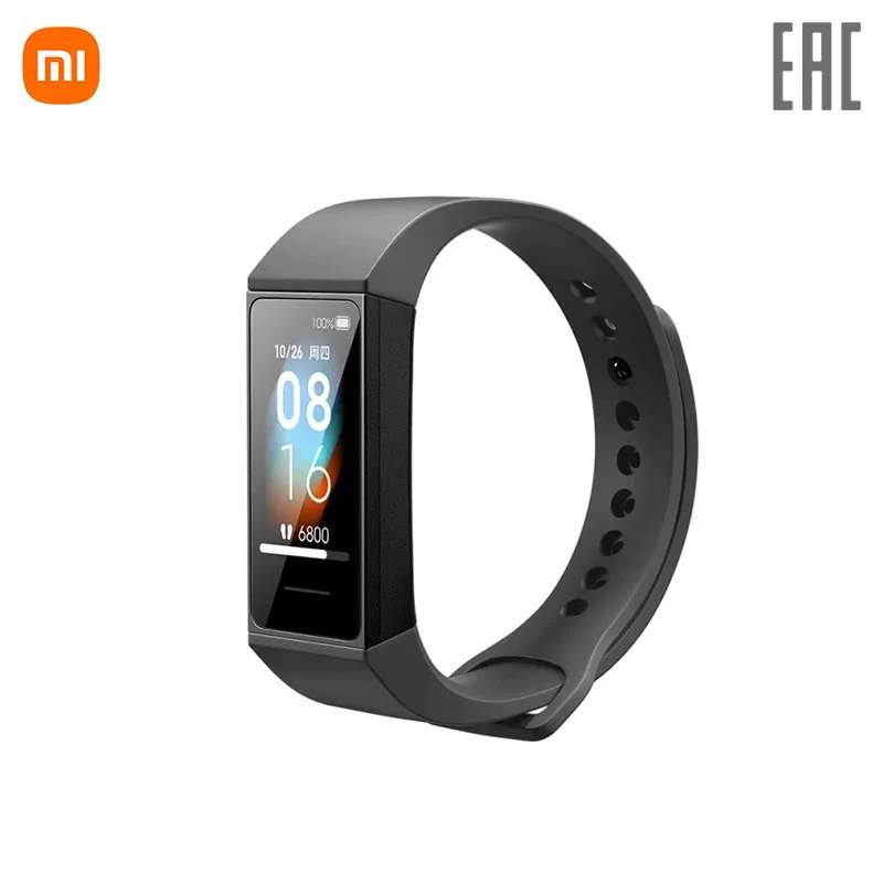 смарт часы фитнес браслет XIAOMI Mi Smart Band 4C 1.08 '' большой TFT-экран |14 дней в режиме
