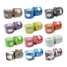 Горячая Распродажа, Спортивная самоклеящаяся лента, эластичная самоклеящаяся пленка, лента для занятий спортом, тренажерного зала, фитнесом, повязкой, поддержка травм мышц