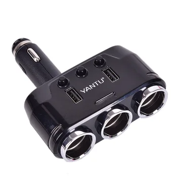 

1pcs High Power 12V-24V Car Cigarette Lighter Socket Splitter Plug LED USB Charger Adapter For Tablet PC Phones Accessories