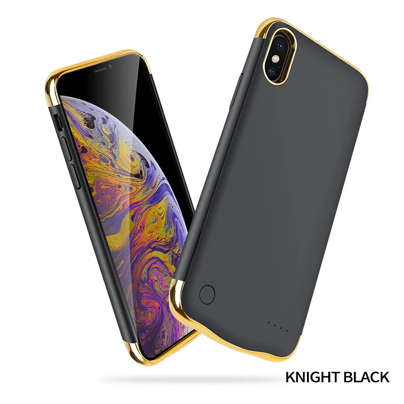 6000mAh XS аккумулятор Max чехол для iPhone XS Max трехступенчатая пластина металлическая крышка зарядного устройства для iPhone XS Max 360 полная защита
