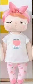 peach Фрукты Metoo Анжела Фруктовые Куклы дизайн плюшевые игрушки с коробкой мечты девочка плюшевый кролик мягкие Подарочные игрушки для детей - Цвет: peach