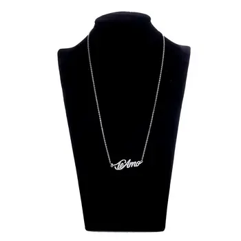 

Customized Necklace Stainless Steel Necklace Nameplate Choker Pendant English Name Jewelry Necklace 45 Fonts AAA Quality