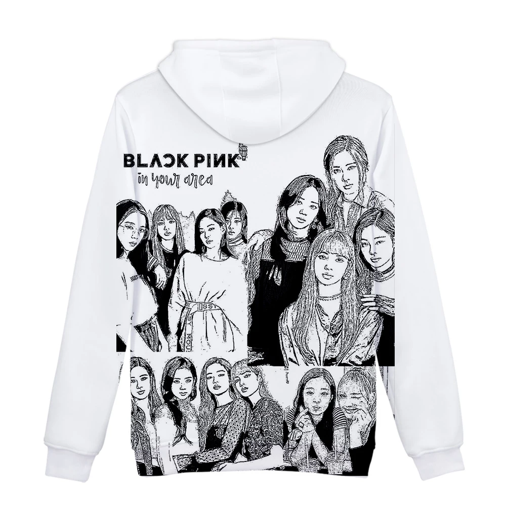 3D толстовки BlackPink для женщин и мужчин новинка Горячая осень зима мода хип хоп Толстовка 3D BlackPink удобный худи повседневная детская толстовка