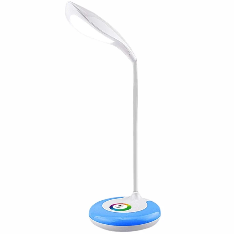 

ABSS-Led Desk Lamp,Desk Light Color Light Led Desk Reading Lights Led Table Lamps For Home Office With Wireless Press Control Fl