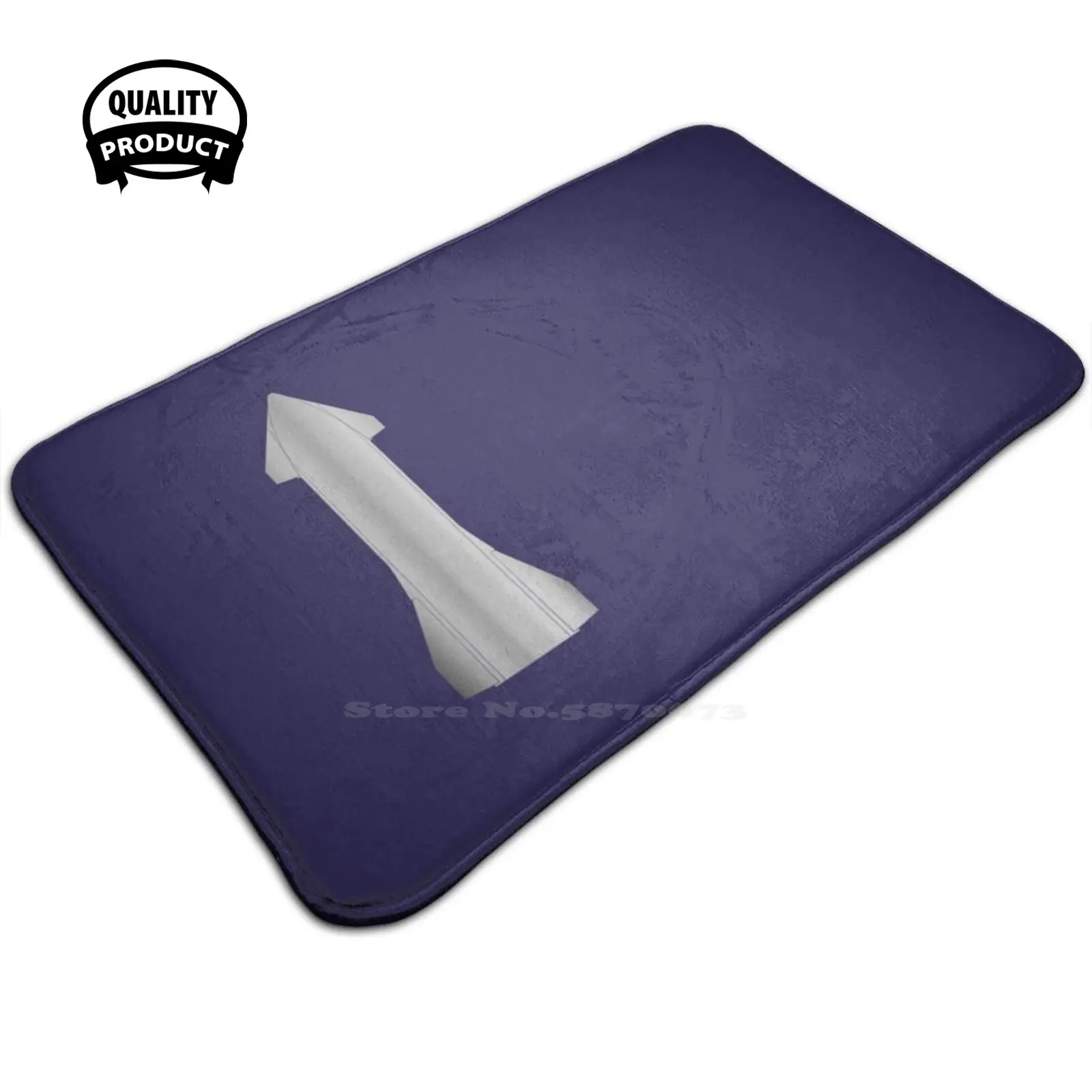 Spacex Star Ship Soft Foot Pad Room Goods Tappeto Tappeto Spacex Star Ship Star Ship Space Ship Mars Mars Mission Colony