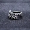 Us Size Dropshipping Charm Halloween Octopus Punk Stainless Steel Seaman Rings Men Anel Puck Jewelry Gift for Sailor Party Gift 5