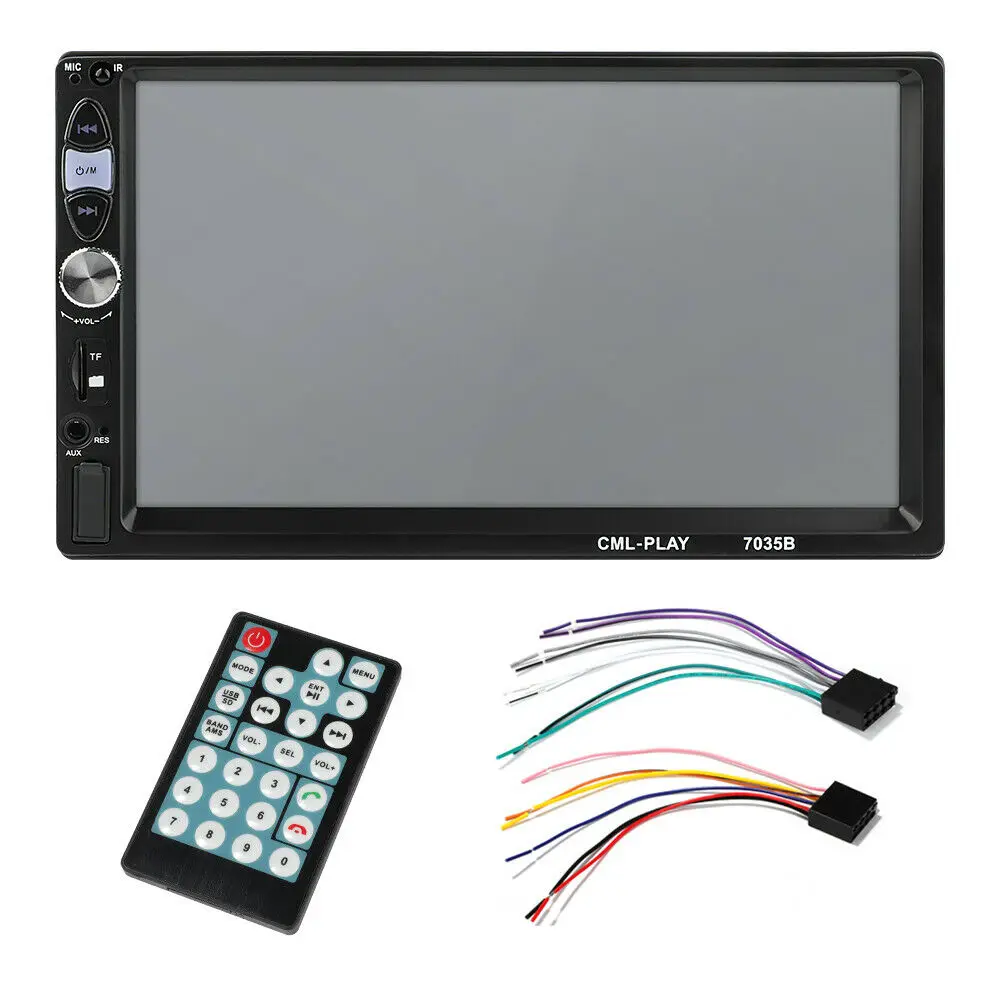

7'' For Android 8.0 4 Quad Core GPS Navi Car Stereo MP5 Player Radio WiFi 2 Din