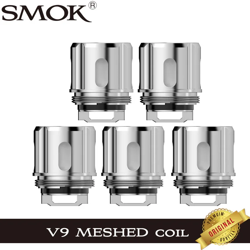 5 шт. SMOK TFV9 V9 сетчатая катушка 0 15 Ом испаритель головки для электронной сигареты