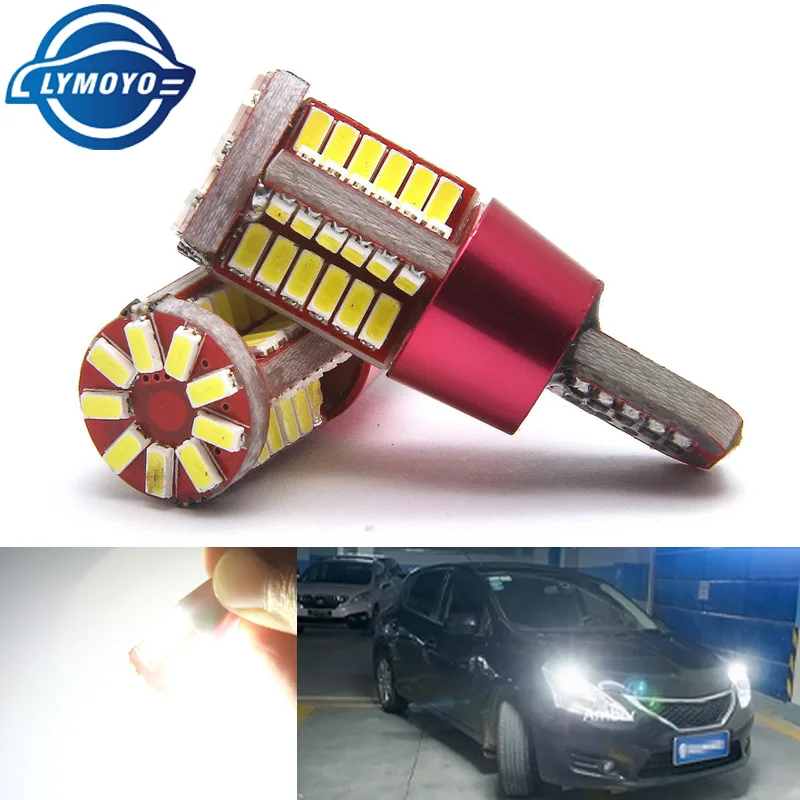 100 шт. автомобильный t10 led 192 w5w супер яркий 57smd canbus без ошибок автомобильный маркер Автомобильный Клин габаритный фонарь лампа парковочная лампа боковая лампа