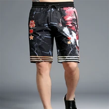 Летние хлопковые мужские короткие штаны с эластичной талией, свободные короткие прямые