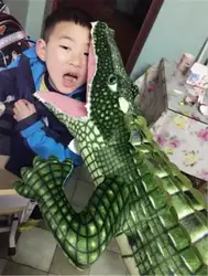 Гигантский Большой Крокодил плюшевые мягкие игрушки Realike Alligator мягкие животные кукла подарок милый плюш
