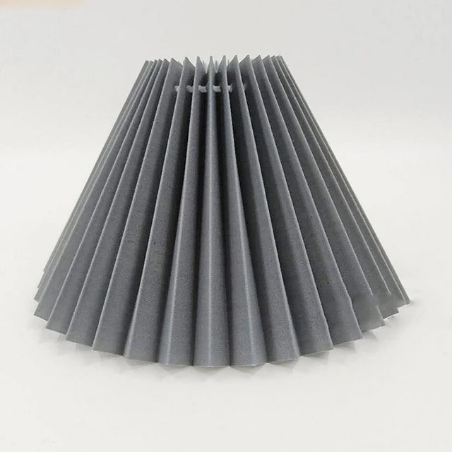New Pleats Lampshade for Table Lamp Standing Floor Lamps Korean Style Pleated Lampshade Cute Desk Lamp Shade Bedroom Lamps E27 Silver Gray