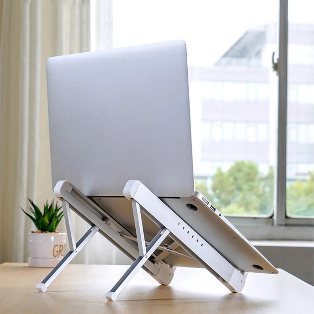 

Portable Laptop Stand Foldable Notebook Stand Holder For Macbook Pro Non-slip Support Height Adjustable Computer Cooling Bracket