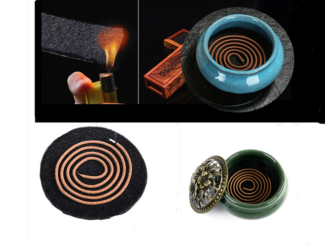 5/10pcs Incense Burner Fireproof Mat Ash Catcher Pad Flame Retardant