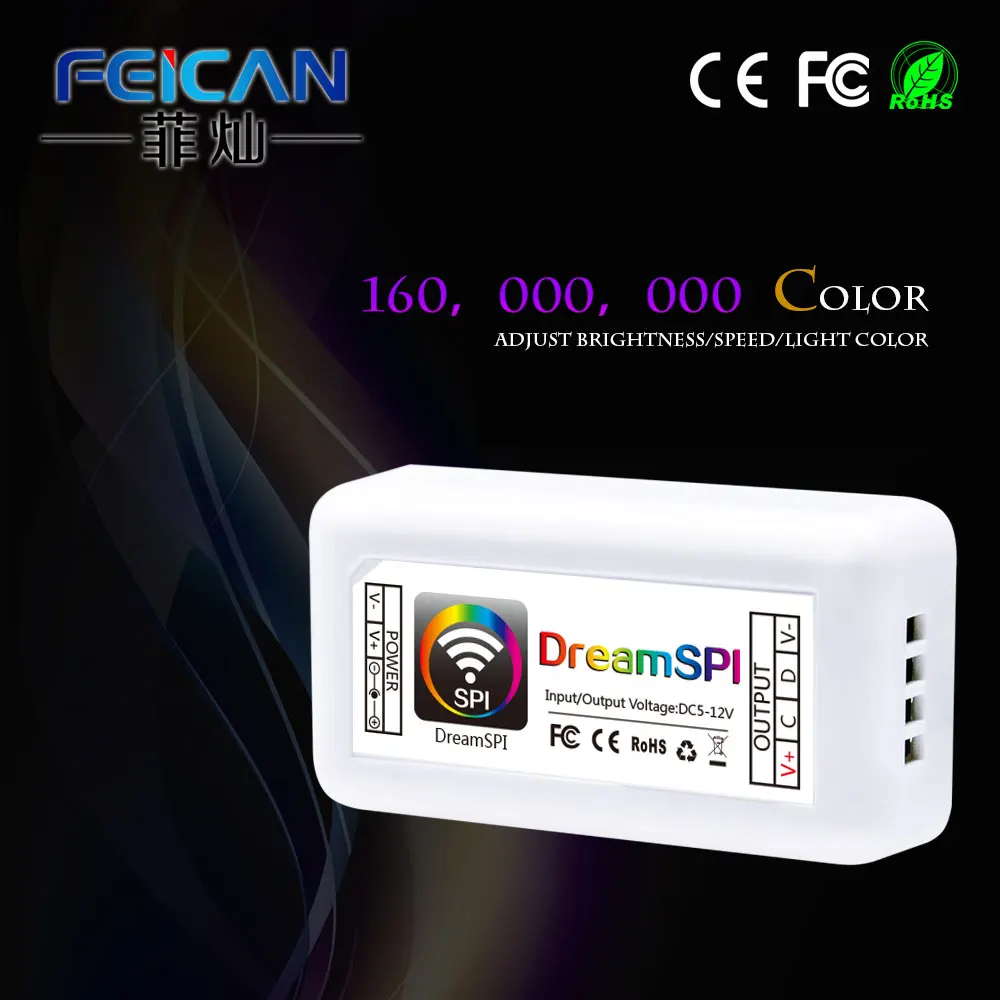 Wifi светодиодный RGB контроллер DC12-24V 10A 3CH Wifi светодиодный волшебный цвет RGB светодиодный контроллер на Android и IOS приложение для SMD3528 5050 светодиодный