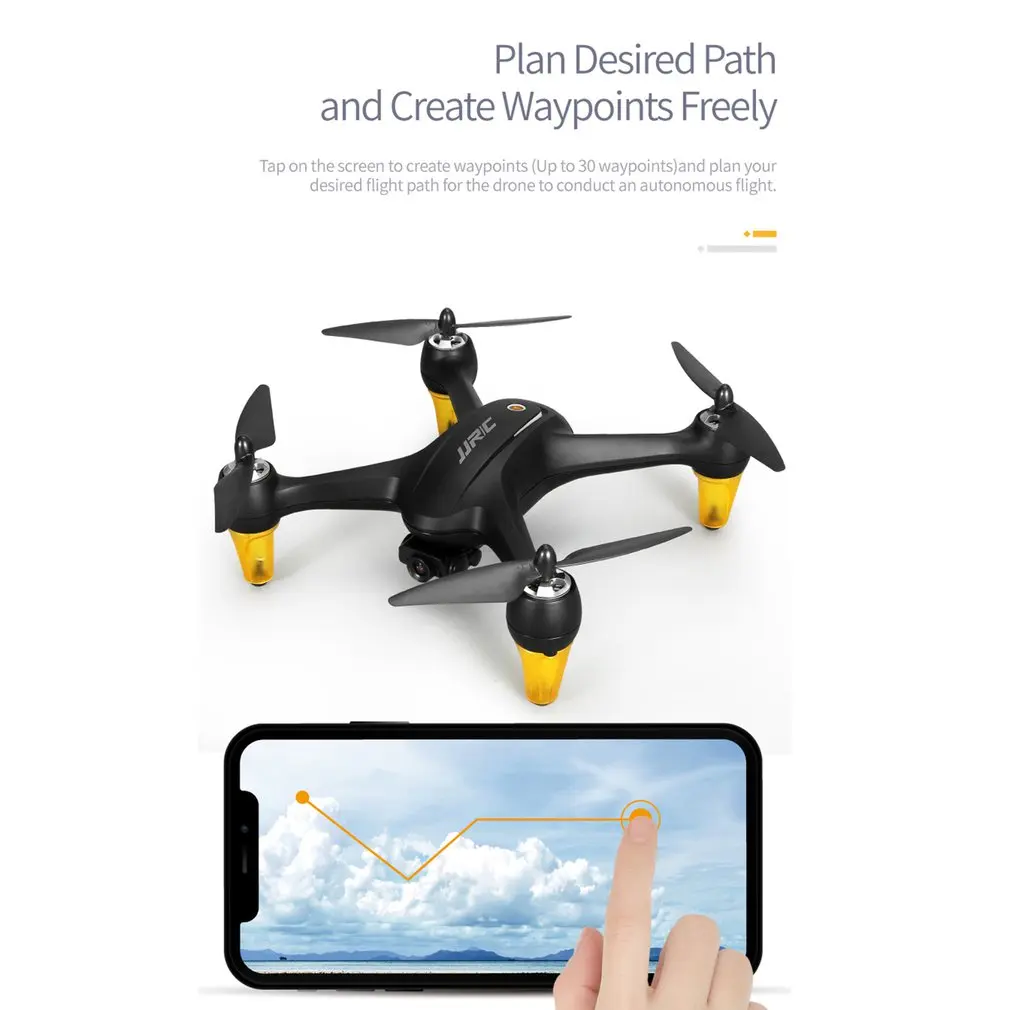 JJRC X3P GPS 5G WiFi FPV with 1080P HD Camera Phantom Altitude Hold Mode Brushless Motor RC Drone Quadcopter RTF