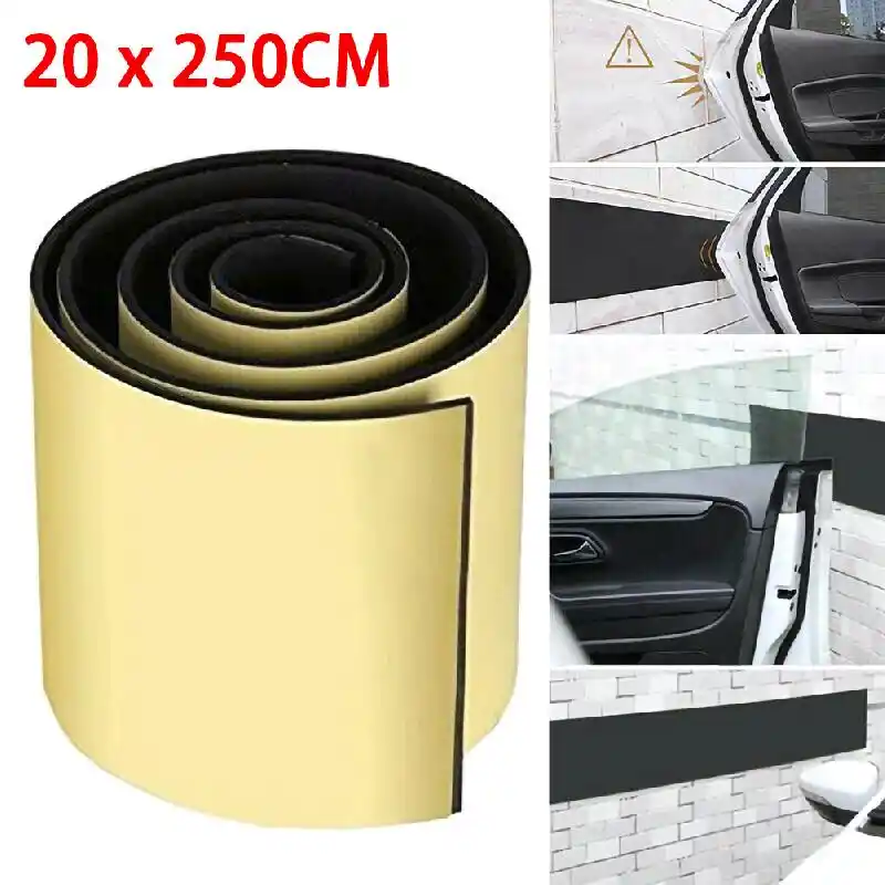 Car Door Protector Garage Wall Protector Rubber Self Adhesive Foam Strip 2*0.2M