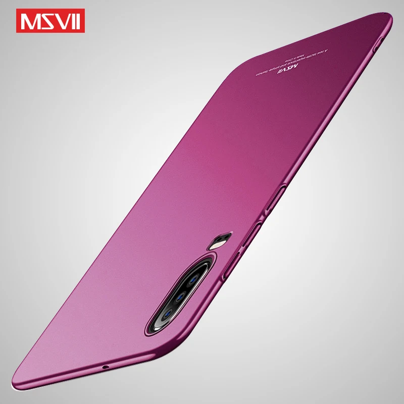 P30 Pro Чехол MSVII тонкий матовый чехол для Huawei Lite Case P 30 Plus жесткий из поликарбоната P20