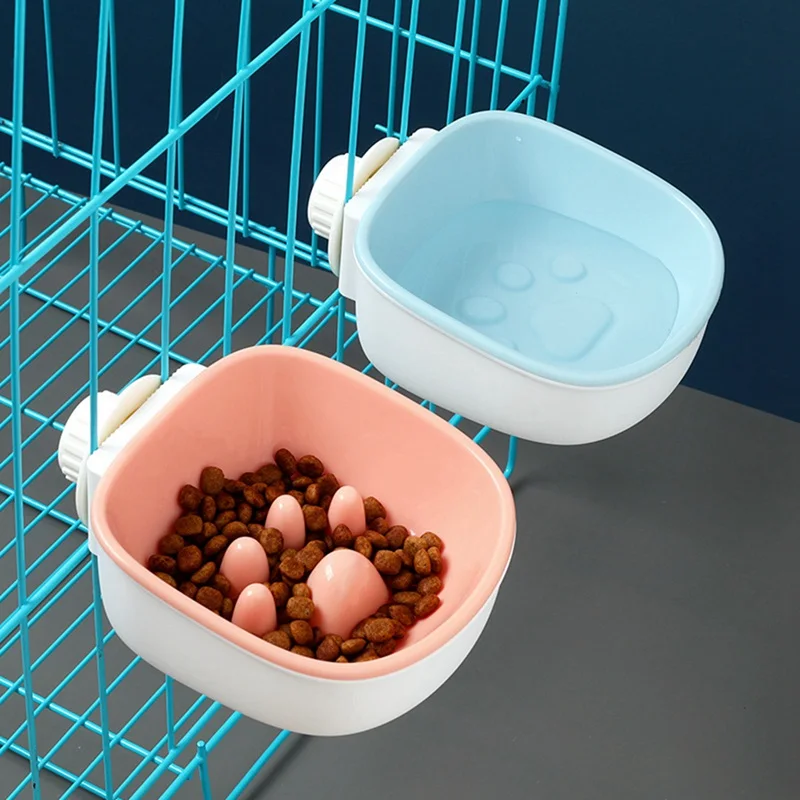 New Feeder Puzzle Slow Food Dispenser Doggy Pet Dog Resin Hanging Footprint For Dogs Prevent From Choking | Дом и сад