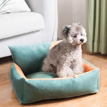 

New Pet Modern Style Square Dog Bed All Seasons Cat Bed Comfortable Kennel Cat And Dog Sleeping Cats sofa Dogs Pad Pets Supplies