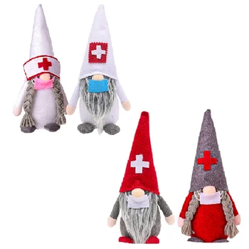 

Santa Gnome Plush Decorations Stuffed Elves Dwarf Ornaments for Christmas Valentine Halloween Decorations Presents