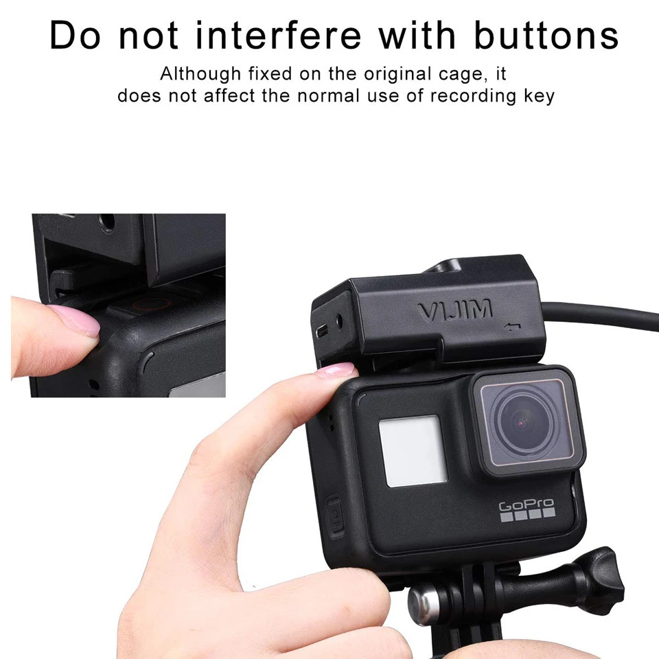 Крепление для микрофона адаптер для экшн-камеры GoPro Hero 7/6/5 производственных работ с оригинальной экшн-камеры Go Pro Чехол wiith Универсальный Холодный башмак адаптер
