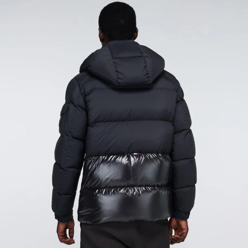 Зимняя мужская куртка высокого качества теплое плотное пальто черная парка