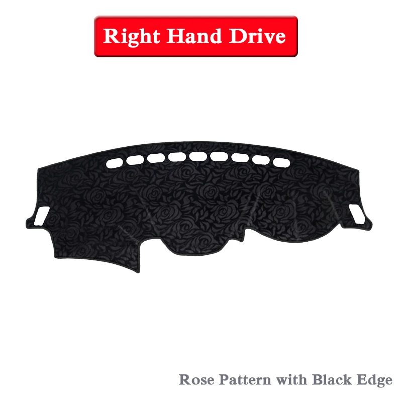 Rose Black RHD Автомобильный Стайлинг приборной панели Избегайте света коврик инструмент крышка платформы коврик Роза для CHANGAN CX70 CX70T-настоящее время LHD& RHD Анти-пыль - Название цвета: Rose Black RHD