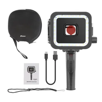 

SHOOT Handheld Underwater LED Video Light Diving 900LM Underwater 40m photography accessories with Red Filter for GoPro 7/6/5