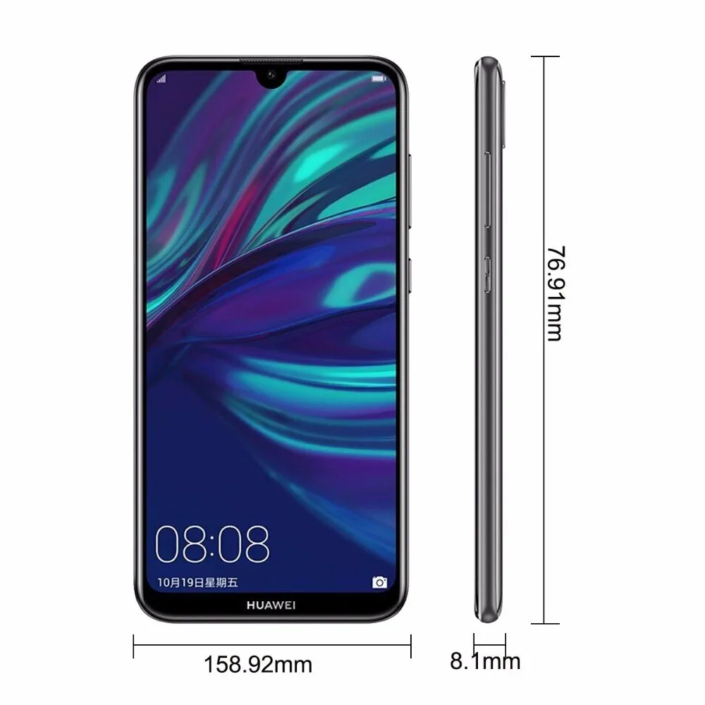 Мобильный телефон HuaWei Y7 Pro Enjoy 9, 4G LTE, четыре ядра, Android 8,1, 6,26 дюйма, ips 1520X720, 4 Гб ram, 128 ГБ rom, Face ID