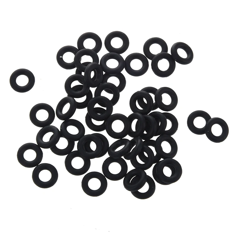 

50 Pcs Flexible Nitrile Rubber O Rings Washers Grommets 4mm x 9mm x 2.5mm
