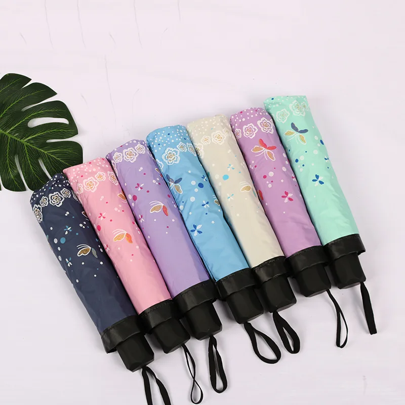 Tennyo Umbrella 10 Bone Flounced Vinyl Umbrella Folding Umbrella Parasol Umbrella Creative Advertising Umbrella