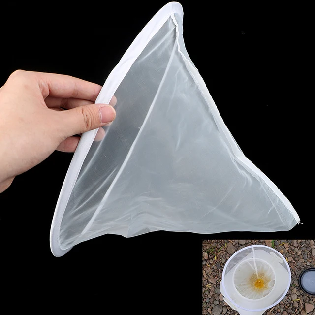 35 Cm-Es Mézes Szűrő Nettó Ultra-Finom Szennyezősági Szűrőszűrő Méhészeti Eszköz Tölcsér - Image 4